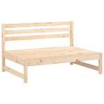 vidaXL Canapé central de jardin 120x80 cm bois de pin massif