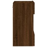 vidaXL Meubles TV muraux lumières LED 2 Pièces chêne marron 40x30x60 5 cm