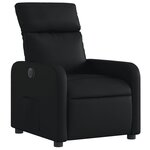 vidaXL Fauteuil inclinable électrique Noir Similicuir