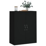 vidaXL Armoire murale noir 69 5x34x90 cm bois d'ingénierie