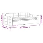 vidaXL Lit de jour avec matelas gris foncé 90x190 cm velours