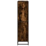 vidaXL Bibliothèque chêne fumé 80 5x35x139 cm bois d'ingénierie
