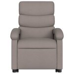 vidaXL Fauteuil inclinable taupe tissu