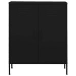 vidaXL Armoire de rangement Noir 80x35x101 5 cm Acier