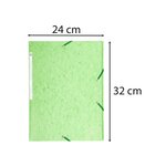 Chemise à élastiques Maxi capacity carte lustrée 425gm2 - A4 - Tilleul x 25 EXACOMPTA