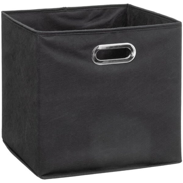 Boîte de rangement/tiroir pour meuble en tissu  31x31 cm - Gris anthracite
