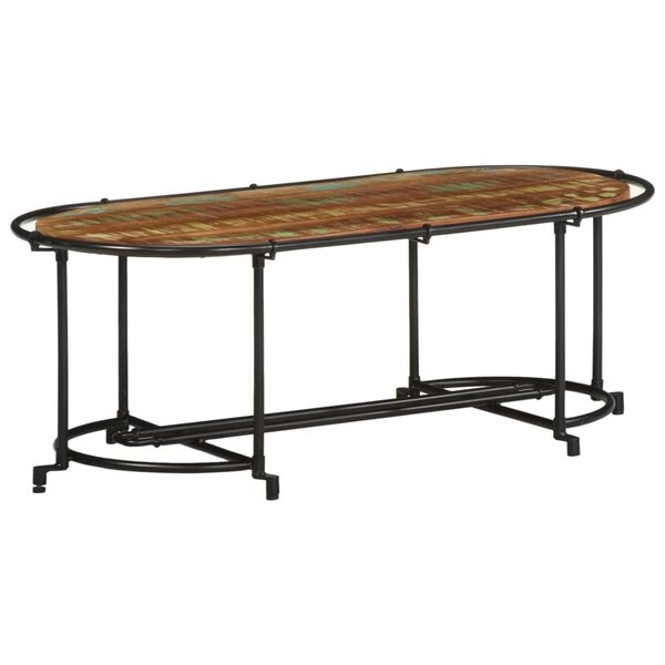 vidaXL Table basse 110x55x40 cm bois massif de récupération