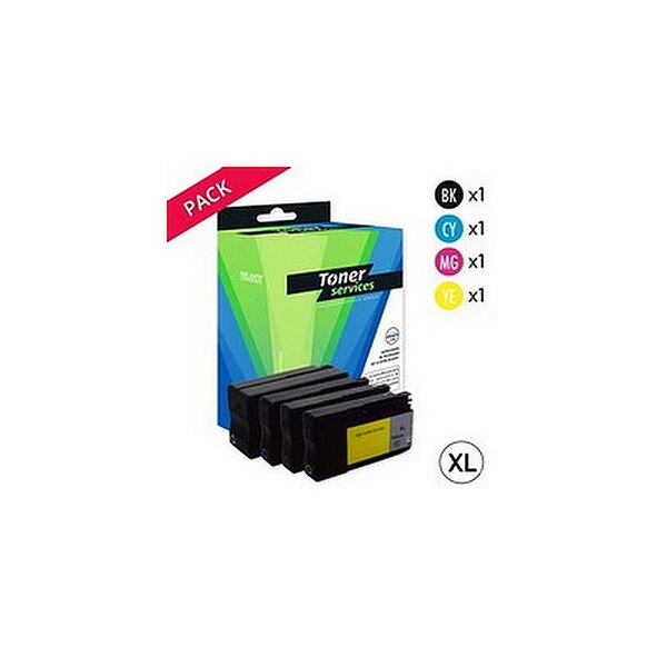 Compatible HP 932XL/933XL Pack 4 Cartouches Noir et couleurs (C2P42AE)