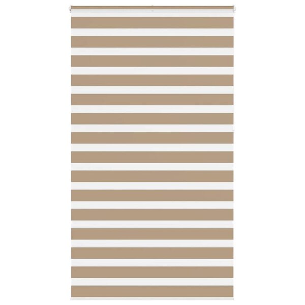 vidaXL Store zèbre marron sable largeur du tissu 125 9cm polyester