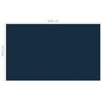 vidaXL Film solaire de piscine flottant PE 500x300 cm Noir et bleu