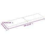 vidaXL Dessus de table marron clair bois chêne massif traité