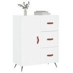 vidaXL Buffet blanc 69 5x34x90 cm bois d'ingénierie