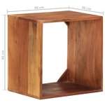 vidaXL Étagère murale 40x30x40 cm Bois d'acacia solide