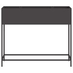 vidaXL Bac de jardin surélevé Noir 100 x 26 x 82 cm Acier