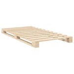 vidaXL Cadre de lit et tête de lit 100x200 cm bois de pin massif