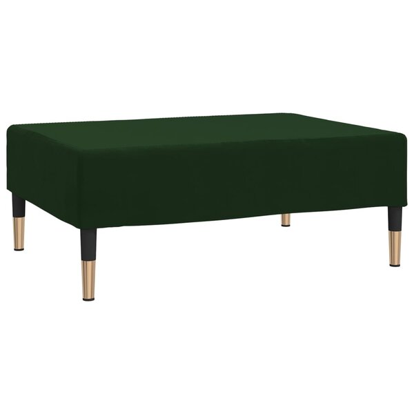 vidaXL Repose-pied Vert foncé 78x56x32 cm Velours