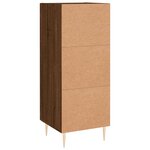 vidaXL Buffet Chêne marron 34 5x34x90 cm Bois d'ingénierie