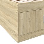 vidaXL Lit de jour et tiroirs chêne sonoma 90x190 cm bois d'ingénierie