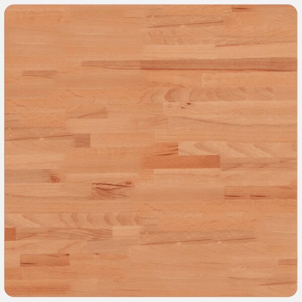 vidaXL Dessus de table 60x60x4 cm carré bois massif de hêtre