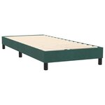 vidaXL Sommier à lattes de lit et matelas vert foncé 80x220 cm velours