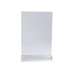 Porte-visuel Vertical Pied Aluminium A5 - Cristal - X 5 - Exacompta