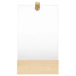 vidaXL Miroir mural Bois de pin massif 23x39 5 cm