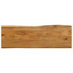 vidaXL Dessus de table 110x40x3 8 cm bord vivant bois massif manguier
