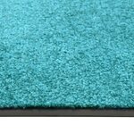 vidaXL Paillasson lavable Cyan 60x90 cm