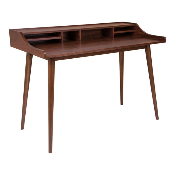 Bureau en placage noyer 120 x 60 x 88 cm