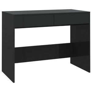 vidaXL Bureau Noir 101x50x76 5 cm Bois d'ingénierie