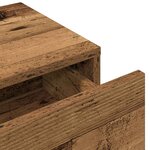 vidaXL Étagère murale avec tiroirs vieux bois bois d'ingénierie