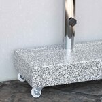 vidaXL Socle de parasol Gris clair 45x25x8 3 cm Granite