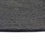 Vidaxl napperons 6 pièces gris foncé plain 38 cm rond coton