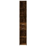 vidaXL Buffet haut chêne fumé 30x42 5x185 cm bois d'ingénierie