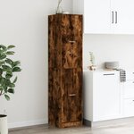 vidaXL Armoire d'apothicaire chêne fumé 40x41x174 5 cm bois ingénierie