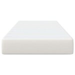 vidaXL Matelas de Lit avec matelas Crème 90 x 190 cm tissu
