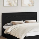 vidaXL Tête de lit Chêne noir 200 cm Bois d'ingénierie
