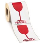 Étiquettes d'expédition fragile manipuler avec précaution (lot de 500)