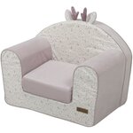 Fauteuil club Lilas 43x55.5 cm HT 50 cm