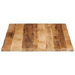 vidaXL Dessus de table bord vivant 110x80x2 5 cm bois de manguier brut