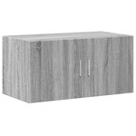 vidaXL Armoire de rangement sonoma gris 80x42 5x225 cm