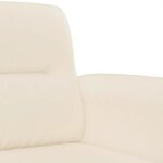 vidaXL Ensemble de canapés 4 Pièces avec coussins beige tissu microfibre