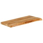 vidaXL Dessus de table à bord vivant 140x30x2 5cm bois massif manguier