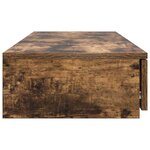 Tiroirs de lit vidaXL Chêne fumé 120x36 5x16 5 cm Bois d'ingénierie