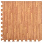 vidaXL Tapis de sol de piscine 12 Pièces bois 4 32 ㎡ Mousse EVA