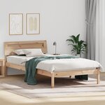 vidaXL Cadre de lit Marron 75 x 190 cm Bois massif en pin