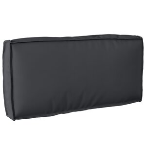vidaXL Coussin pour dossier de palette Noir 80 x 40 x 12 cm