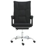 vidaXL Fauteuil inclinable de bureau Noir Similicuir