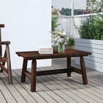 vidaXL Table basse 90x50x41 cm bois massif d'épicéa