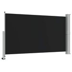vidaXL Auvent latéral rétractable de patio 140 x 300 cm Noir